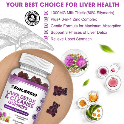 Balerro Liver Detox & Cleanse Gummies