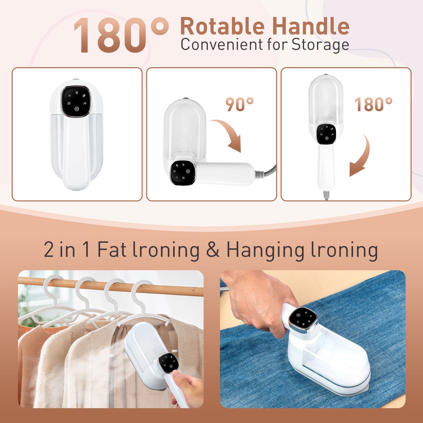 Portable Travel Steamer Iron Mini