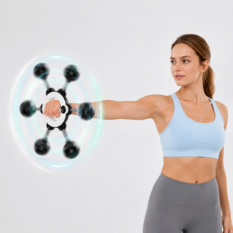 Spin in a smooth 360° motion. <em>The faster you go, the more resistance you feel.</em>